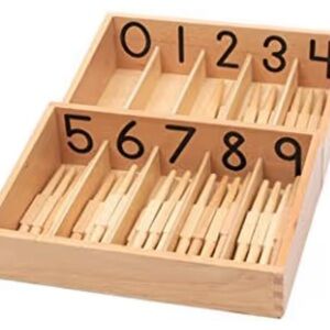 Wooden Number Sorting Box for Kids